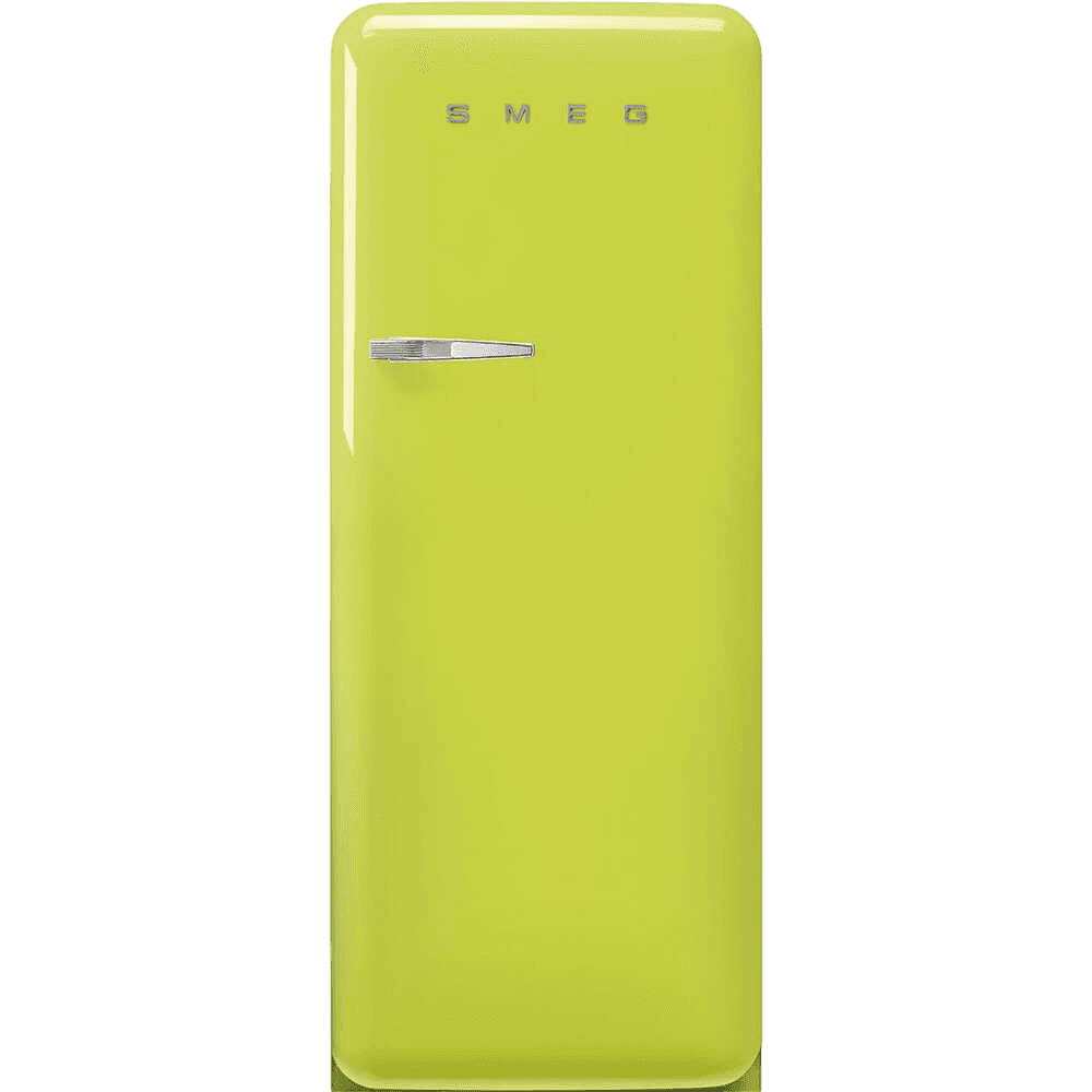 Холодильник SMEG/ Холодильник SMEG, ВхШхГ 1530х601х728 мм, отдельностоящий, стиль 50-х, однокамерный, внутренняя морозильная камера, объем 270 л (244 + 26), LED освещение, инверторный компрессор, энергоэффективность С, цвет лайм