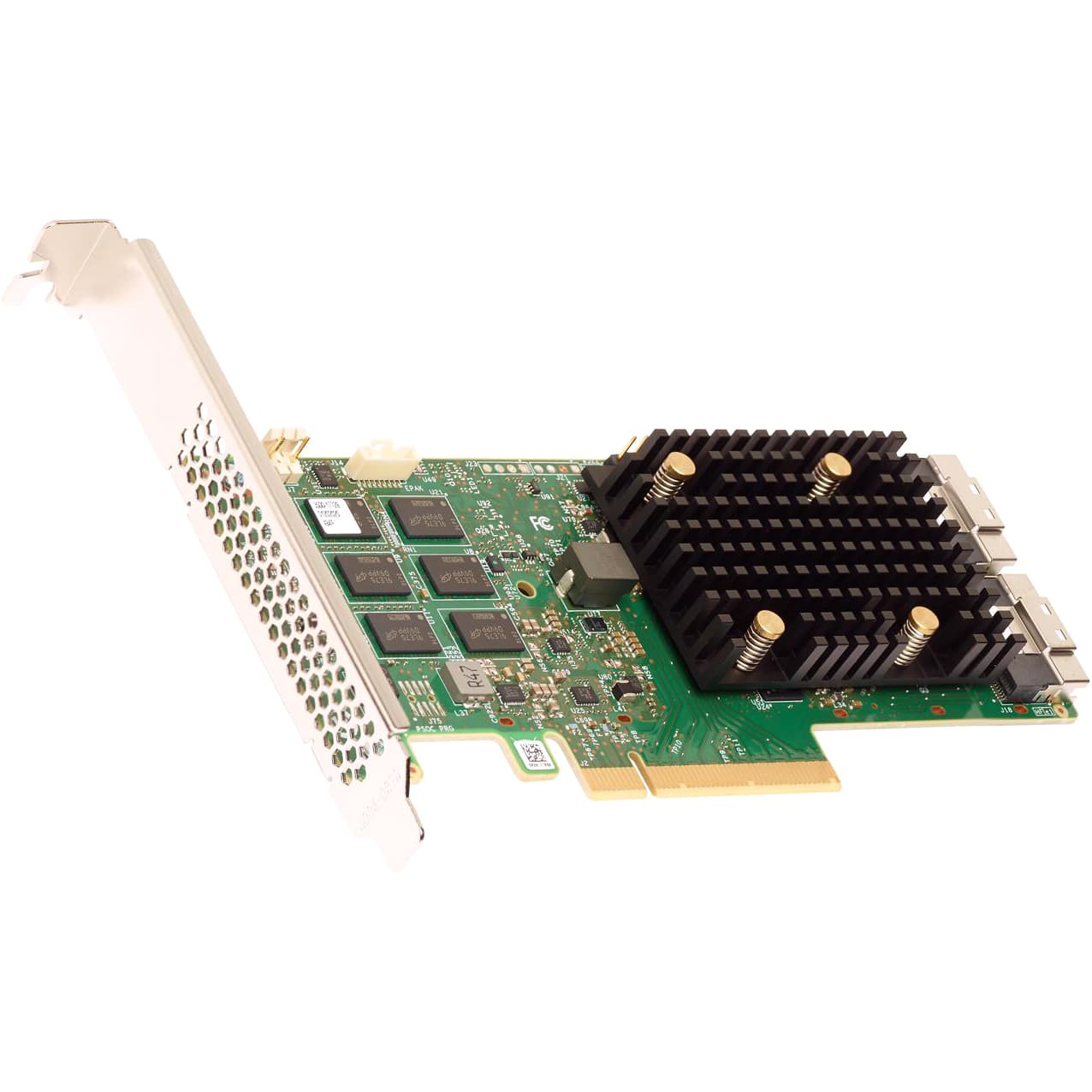 Контроллер/ MegaRAID SAS 9500-16i SGL (05-50077-02) PCIe v4 x8 LP, Tri-Mode SAS/SATA/NVMe 12G HBA, 16port(2*int SFF8654), 3816 IOC, RTL