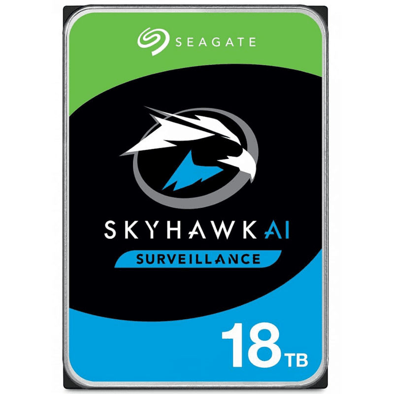 Жесткий диск/ RECERTIFIED HDD Seagate SATA 6Gb/s 18Tb SkyHawk AI 7200 256Mb 1 year warranty (Used HDD 12 000–14 000 operational hours) RECERTIFIED