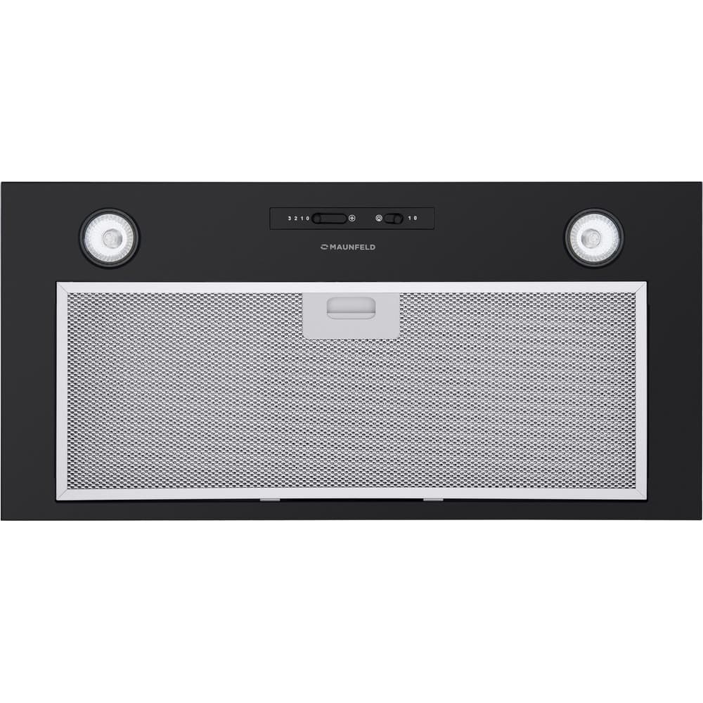 ВЫТЯЖКА MAUNFELD Crosby Light (C) 60cm BLACK/ ширина 600 мм, встраиваемая, ползунковое управление, 3 скорости, 850 м3/ч, до 40 м2, 48 дБ, черный