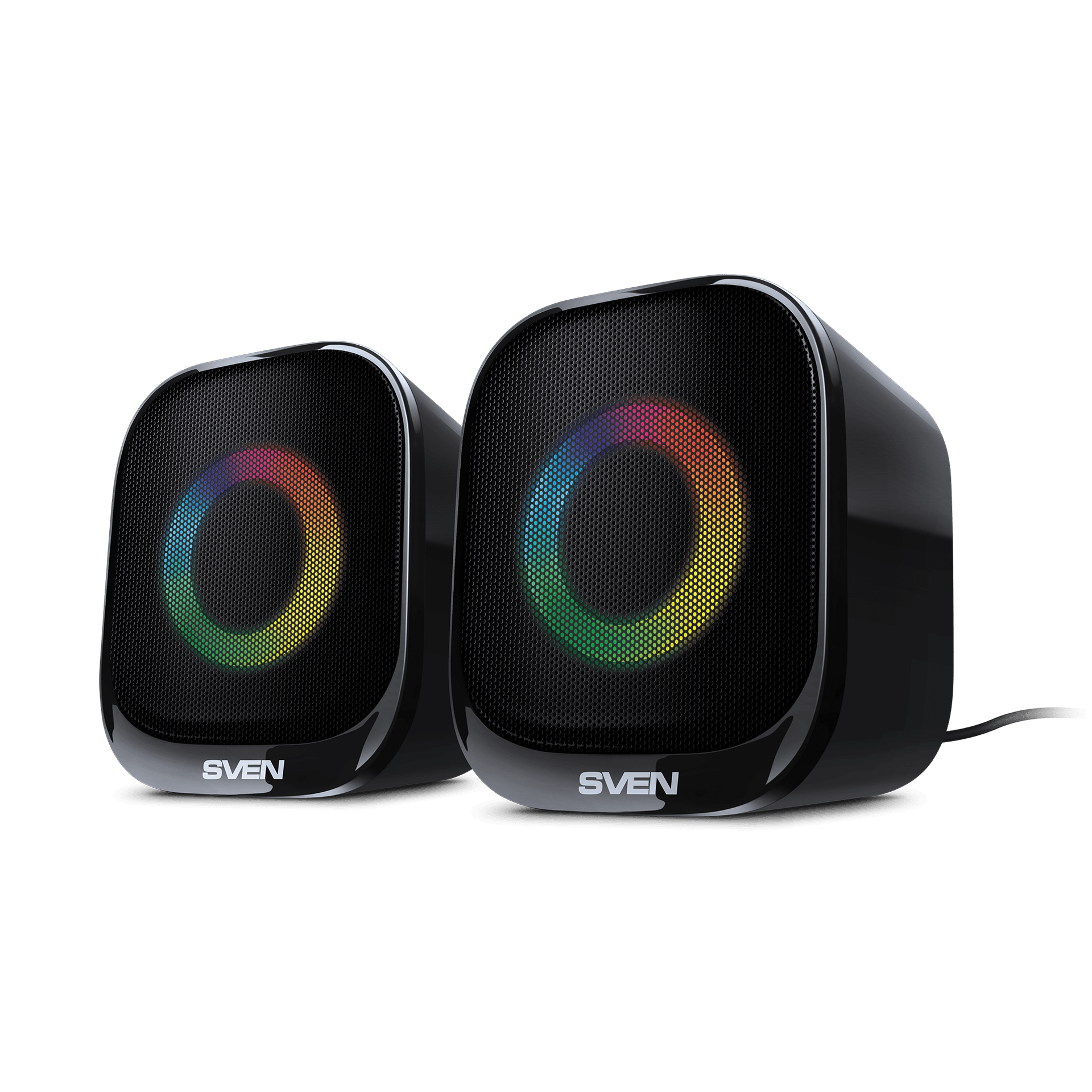 АС SVEN G345, черный, акустическая система 2.0 (10 Вт, RGB, питание USB, Bluetooth)