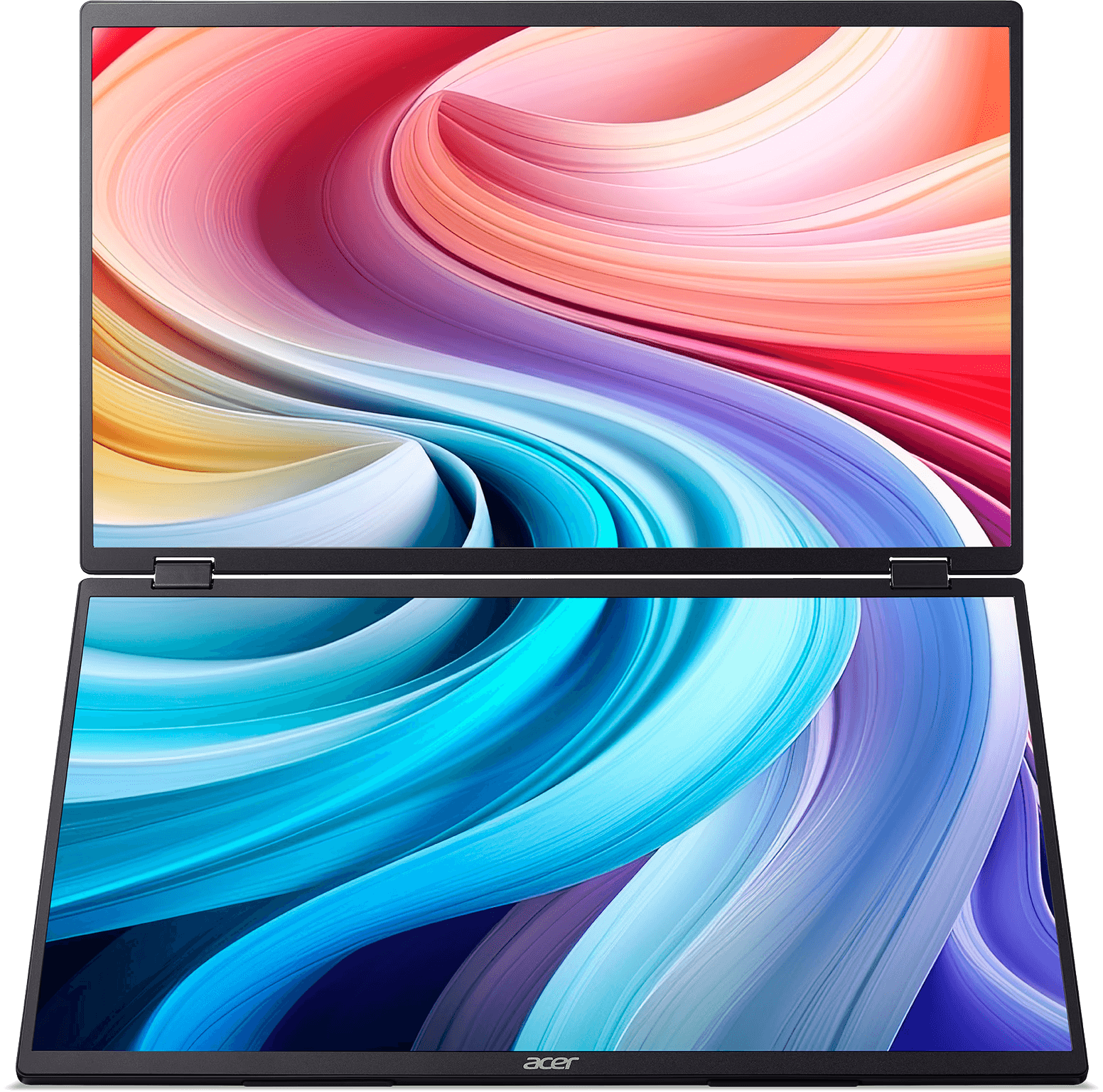 Монитор/ ACER PD193QEbmiuux 18,5'', Double Portable monitor, UltraThin Black, 16:9, IPS, 1920x1080, 4ms, 250cd, 100Hz, 1xHDMI + 2xType-C(15W) + SPK + Audio Out, Speakers 2Wx2, sync: FreeSync, Vesa:100x100