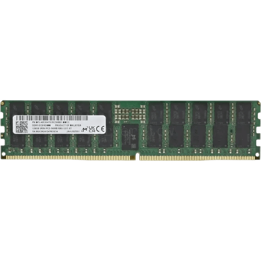 Память оперативная/ Micron 128GB DDR5 6400 MT/s CL46 2Rx4 ECC Registered DIMM 288pin