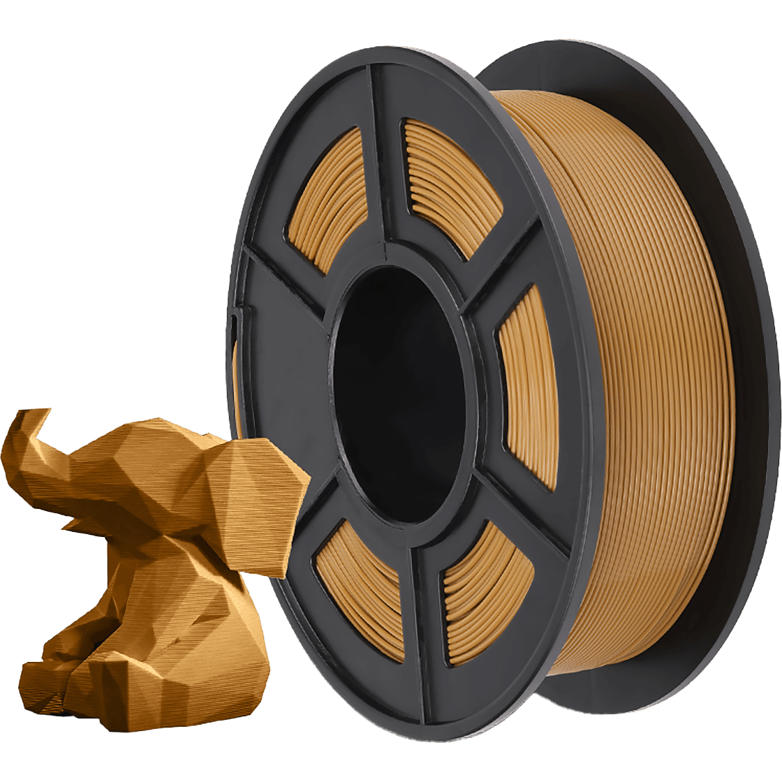 -/ Филамент NVPRINT PLA+ Coffee для 3D печати диаметр 1.75мм длина 330 метров масса 1 кг