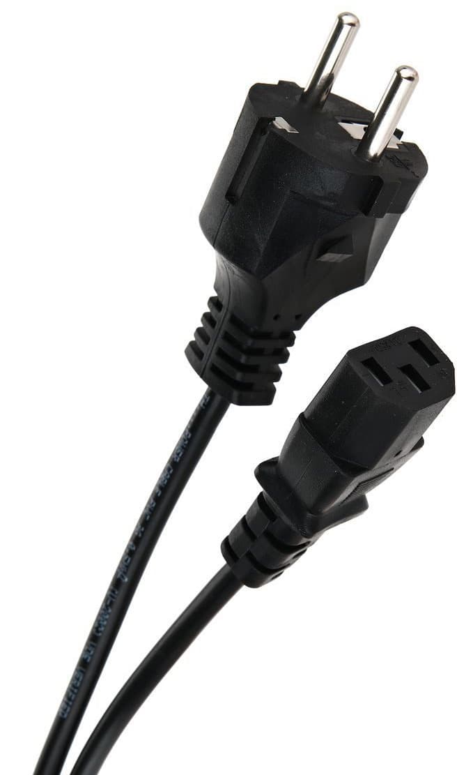 Telecom <TP021-1.8-BK> Кабель питания 220V 1.8 м (Европейский стандарт)
