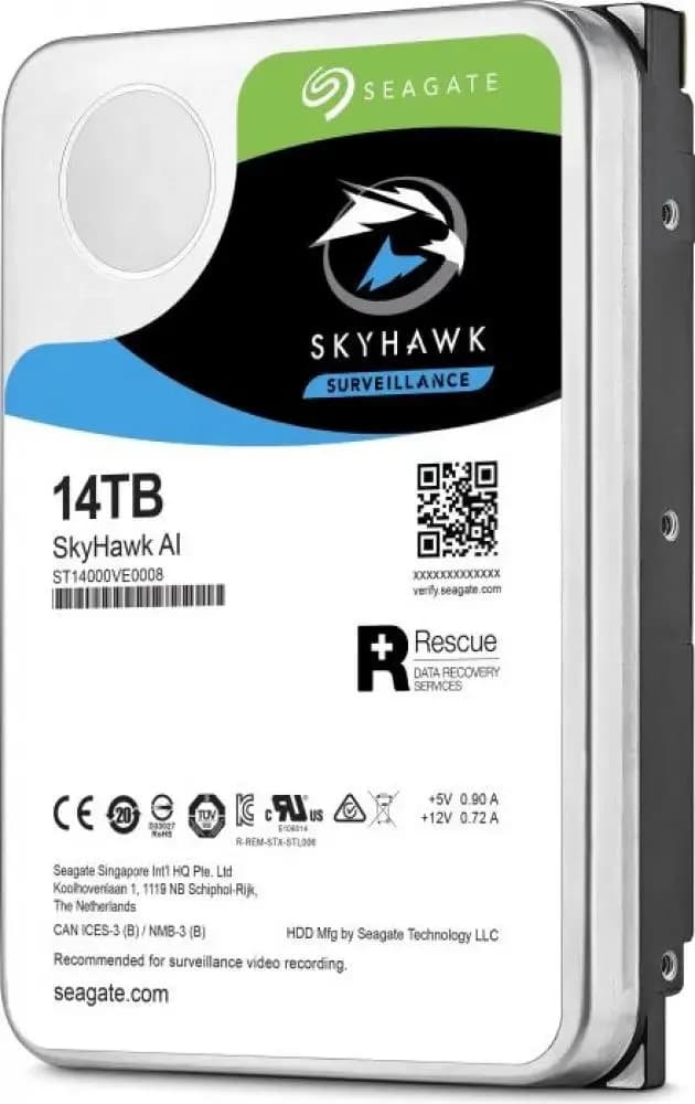 Жесткий диск/ RECERTIFIED HDD Seagate SATA3 14Tb SkyHawk Surveillance 7200 256Mb (clean pulled) 1 year warranty RECERTIFIED
