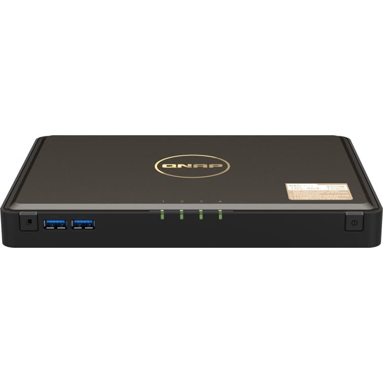 Сетевое хранилище без дисков/ SMB QNAP TBS-464-8G NAS 4-bay M.2 NVMe, Intel Celeron N5105 4-core/4-thread 2.0-2.9 GHz, 8 GB DDR4, 2 x 2.5 GbE, 2xUSB 3.2 Gen 1 port, 3xUSB 2.0 port, 2xHDMI Output