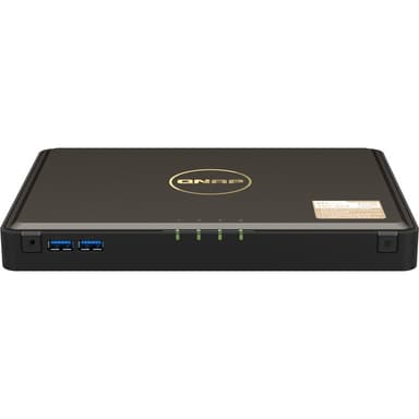 Сетевое хранилище без дисков/ SMB QNAP TBS-464-8G NAS 4-bay M.2 NVMe, Intel Celeron N5105 4-core/4-thread 2.0-2.9 GHz, 8 GB DDR4, 2 x 2.5 GbE, 2xUSB 3.2 Gen 1 port, 3xUSB 2.0 port, 2xHDMI Output