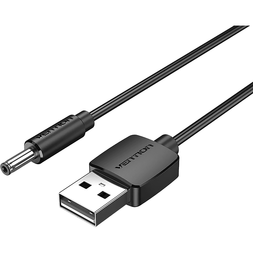 Кабель Vention USB AM/DC-jack 3.5мм M - 0.5м Чёрный