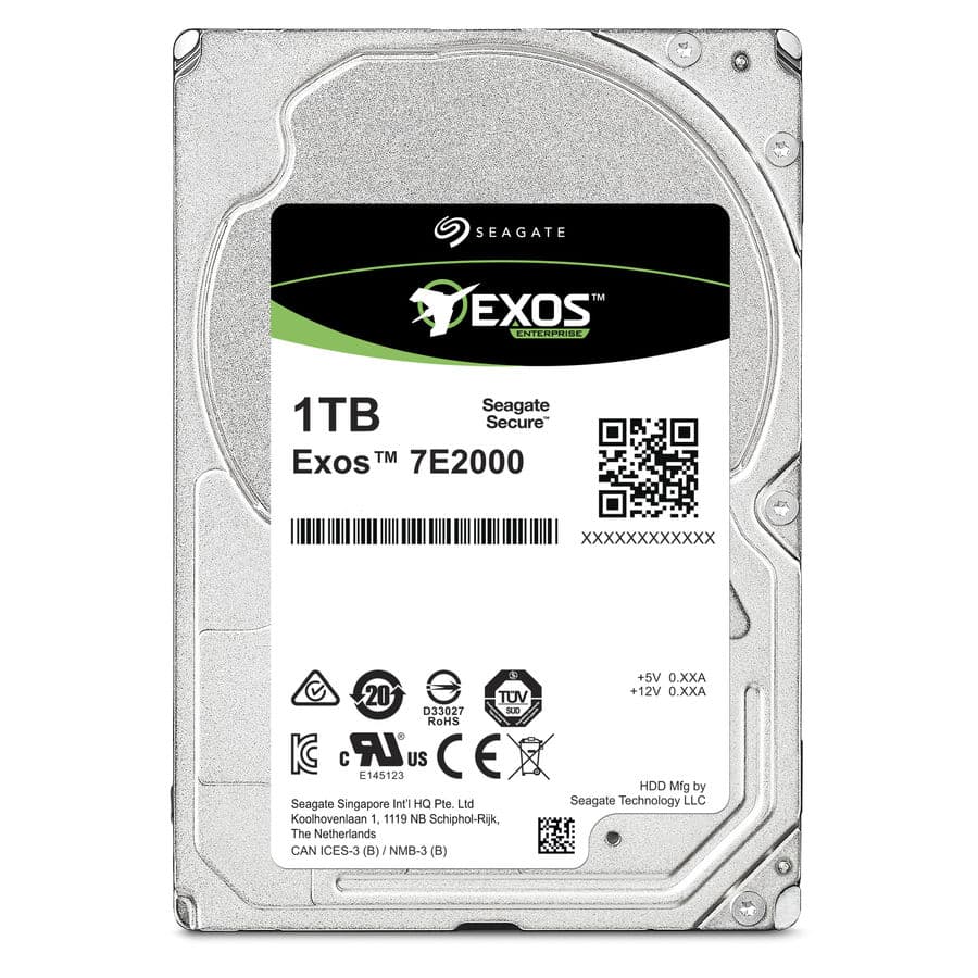 Жесткий диск серверный Seagate Exos 7E2000 SAS ST1000NX0333 1TB 2.5" 12Gb/s,7200rpm, 28MB, 512e, Bulk