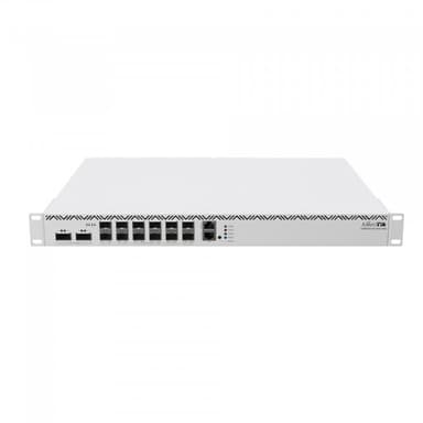 Маршрутизатор/ CCR2216-1G-12XS-2XQ Cloud Core Router with Amazon Annapurna Labs Alpine v3 AL73400 CPU (16-cores, 2GHz per core) and Marvell Prestera Aldrin2 switch-chip, 16GB RAM, 2x100G QSFP cages, 14x25G SFP28 cages, 1xGbit LAN, 2xM.2 SATA slots, RouterOS L6, 1U rackmount case, Dual-redundant hot-swap PSU's