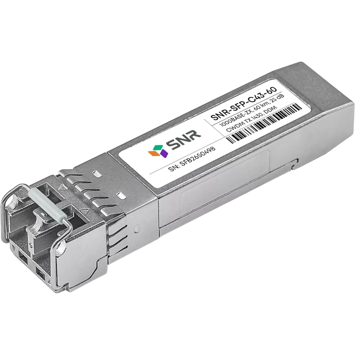 SNR SNR-SFP-C43-60 Модуль SFP CWDM оптический, дальность до 60км (25dB), 1430нм
