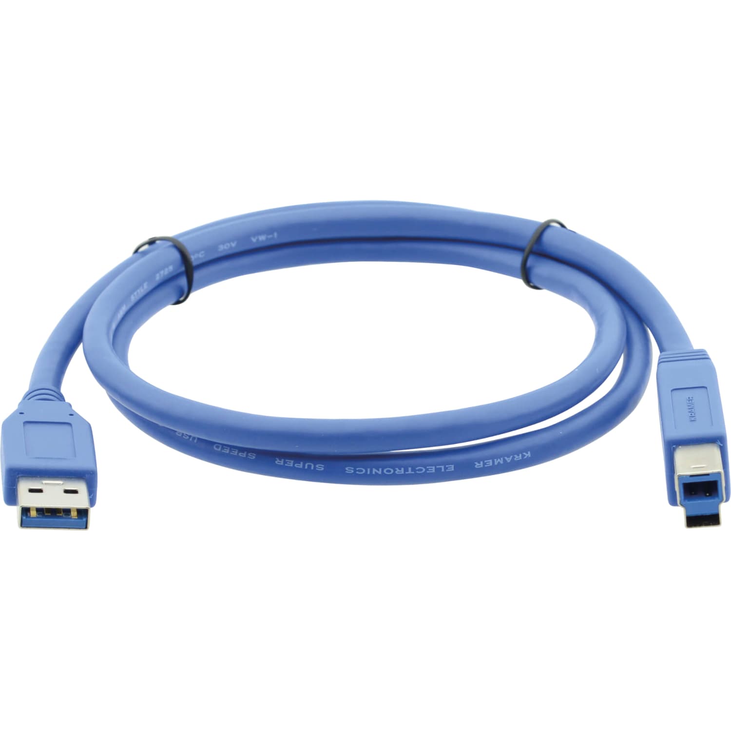 Кабель USB A (M) - USB B (M), 1.8м, Kramer C-USB3/AB-6