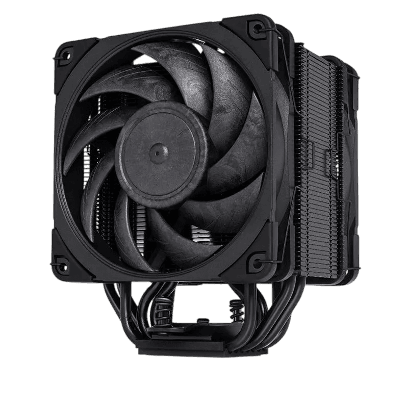 Кулер для процессора/ CPU Cooler Noctua NH-U12A chromax.black (169W, 4-pin PWM, 158mm, Al/Cu, 7x6mm, 2x120x120x25mm, 60CFM, 22.6dBA, 2000RPM, S: 1851/1700/1200/115X, AM5/AM4, Black)