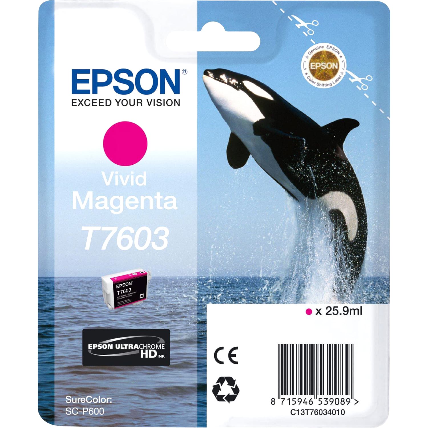 Картридж Epson C13T76034010 Vivid Magenta