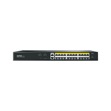 Коммутатор/ Коммутатор Netis P124GH (L2) 24x100Мбит/с 2x1Гбит/с 1xКомбо(1000BASE-T/SFP) 1SFP 24PoE 24PoE+ 360W н