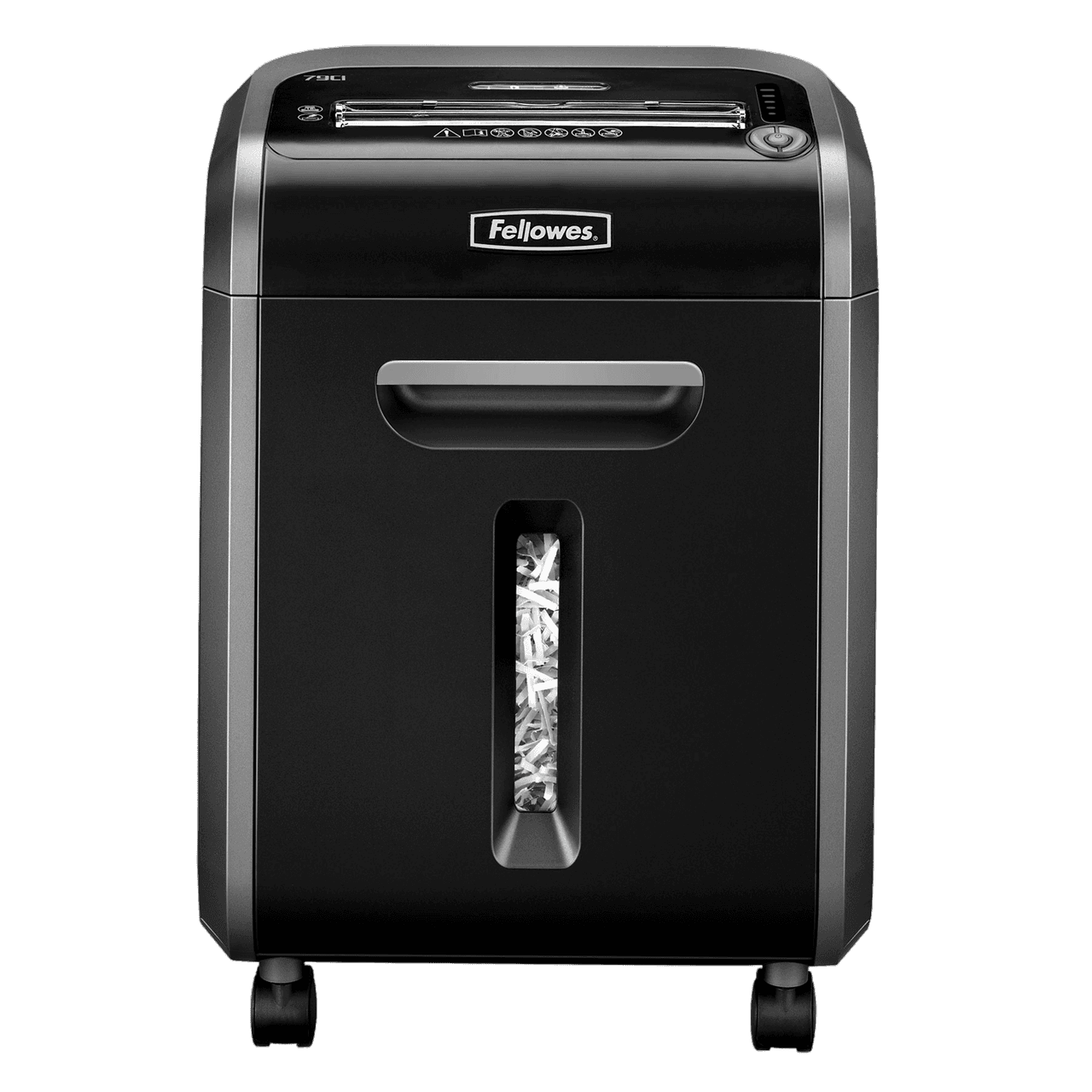 Fellowes® Шредер 79Ci. (14 листов) , 23 литра, 3,9х38 мм (класс 4), 100%Jam Proof, уничтожает: скобы/скрепки/карты/CD
