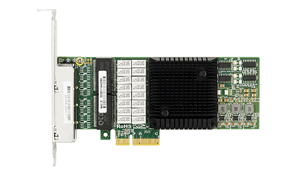 Сетевая карта/ PCIe x4 1G 4-port RJ-45 Cooper Bypass Adapter 10/100/1000Mbps (Intel I350)