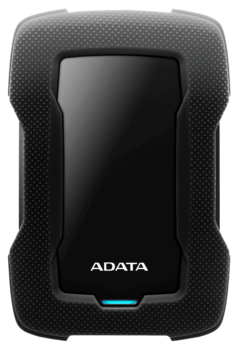 Внешний жесткий диск/ Portable HDD 2TB ADATA HD330 (Black), Silicone, USB 3.2 Gen1, 133x89x16mm, 190g /3 года/