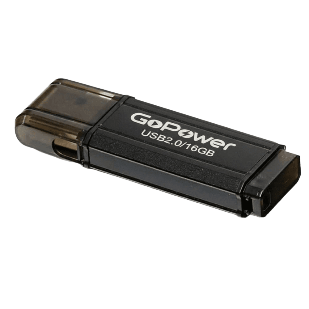 Флеш-накопитель/ Флеш-накопитель GoPower HIT 16GB USB2.0 металл черный
