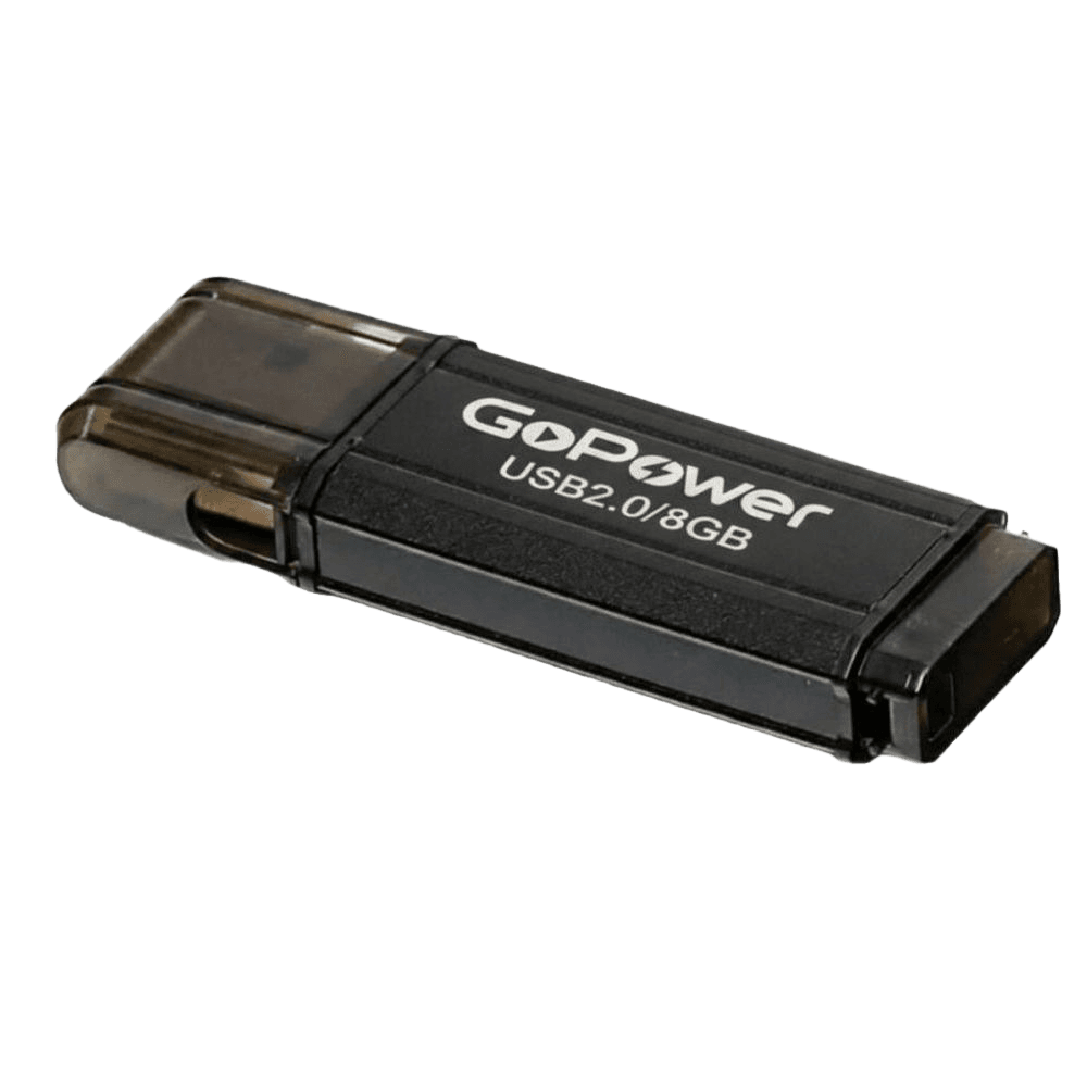 Флеш-накопитель/ Флеш-накопитель GoPower HIT 8GB USB2.0 металл черный