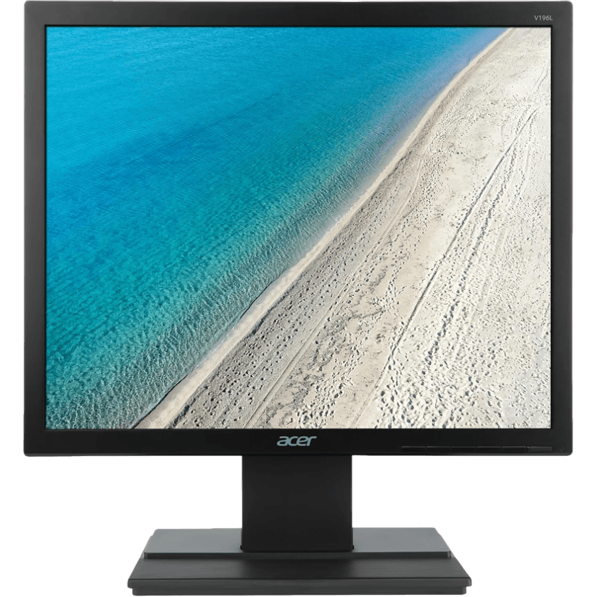 Монитор/ ACER V196LBB 19'', Black Matt, 5:4, IPS, 1280x1024, 5ms, 250cd, 75Hz, VGA, Vesa:100x100