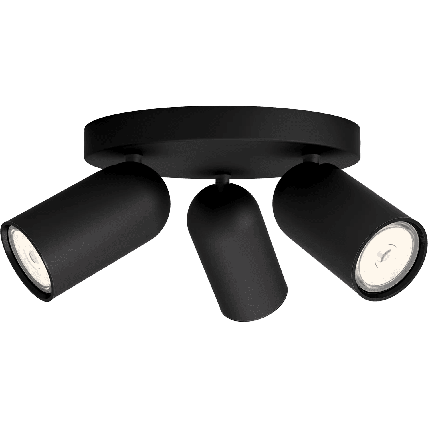 Потолочный светильник Philips PONGEE plate/spiral black 3xNW 230V (лампы в комплект не входят)