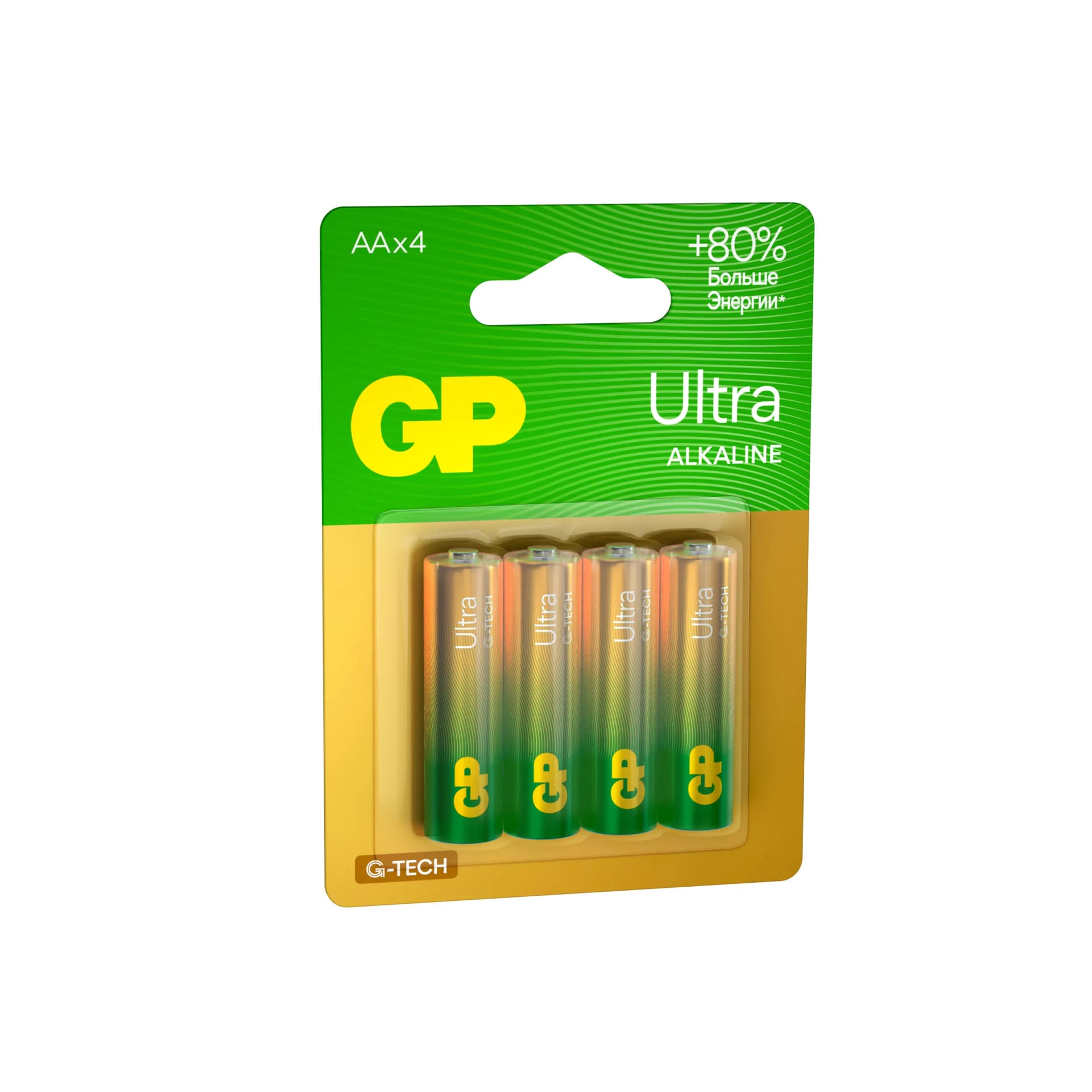 GP 15AUA21-2CRSBC4 40/160 GP Ultra Alkaline (4 шт. в уп-ке)