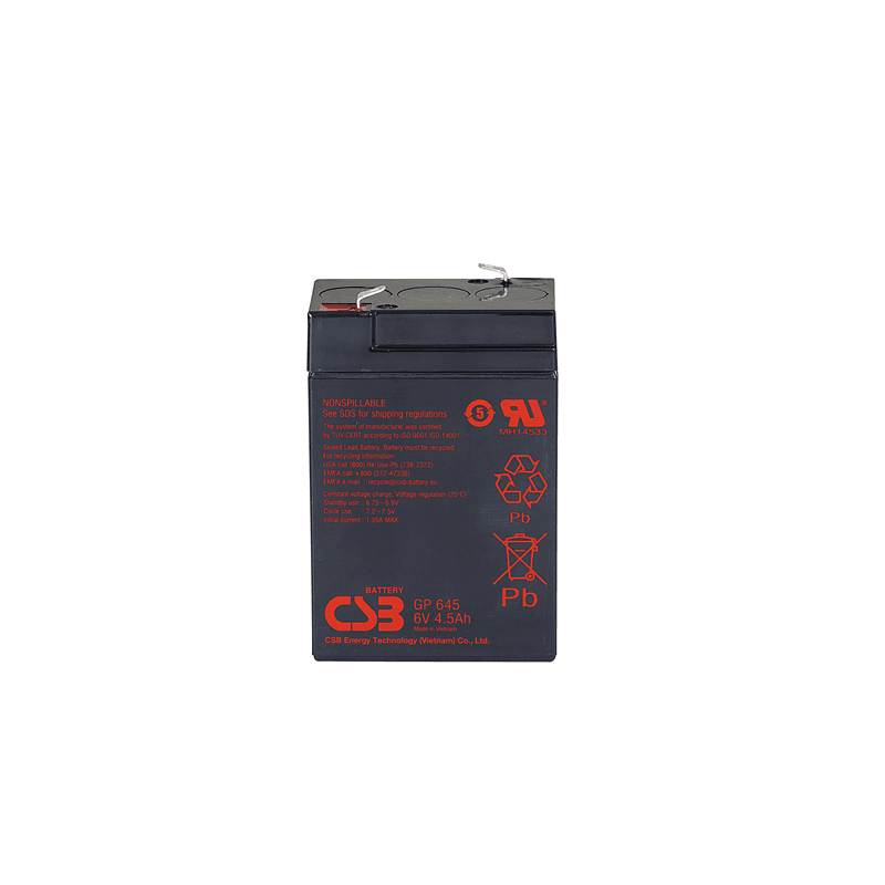 Батарея для ИБП CSB GP 645 (6V, 4.5Ah)