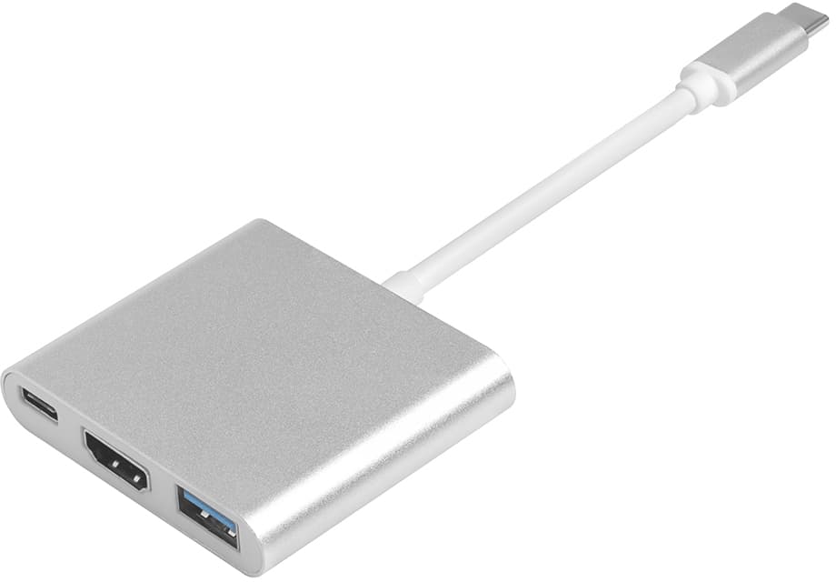 GCR Переходник USB Type C на HDMI + USB 3.0 (USB 3.2 Gen 1) + TypeC
