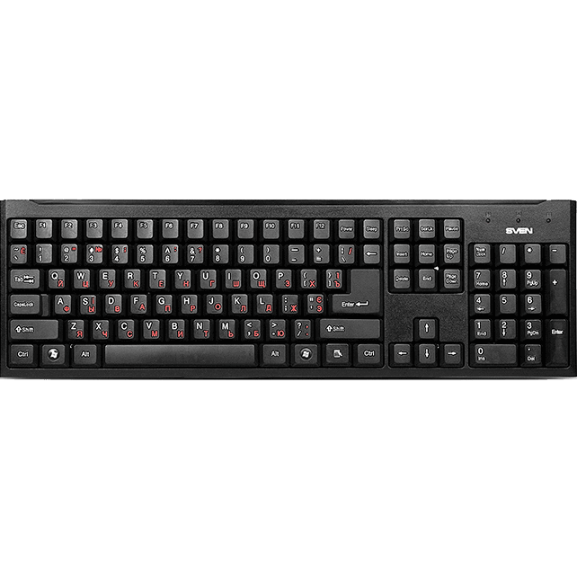Клавиатура SVEN Standard 303 Power USB+PS/2 чёрная