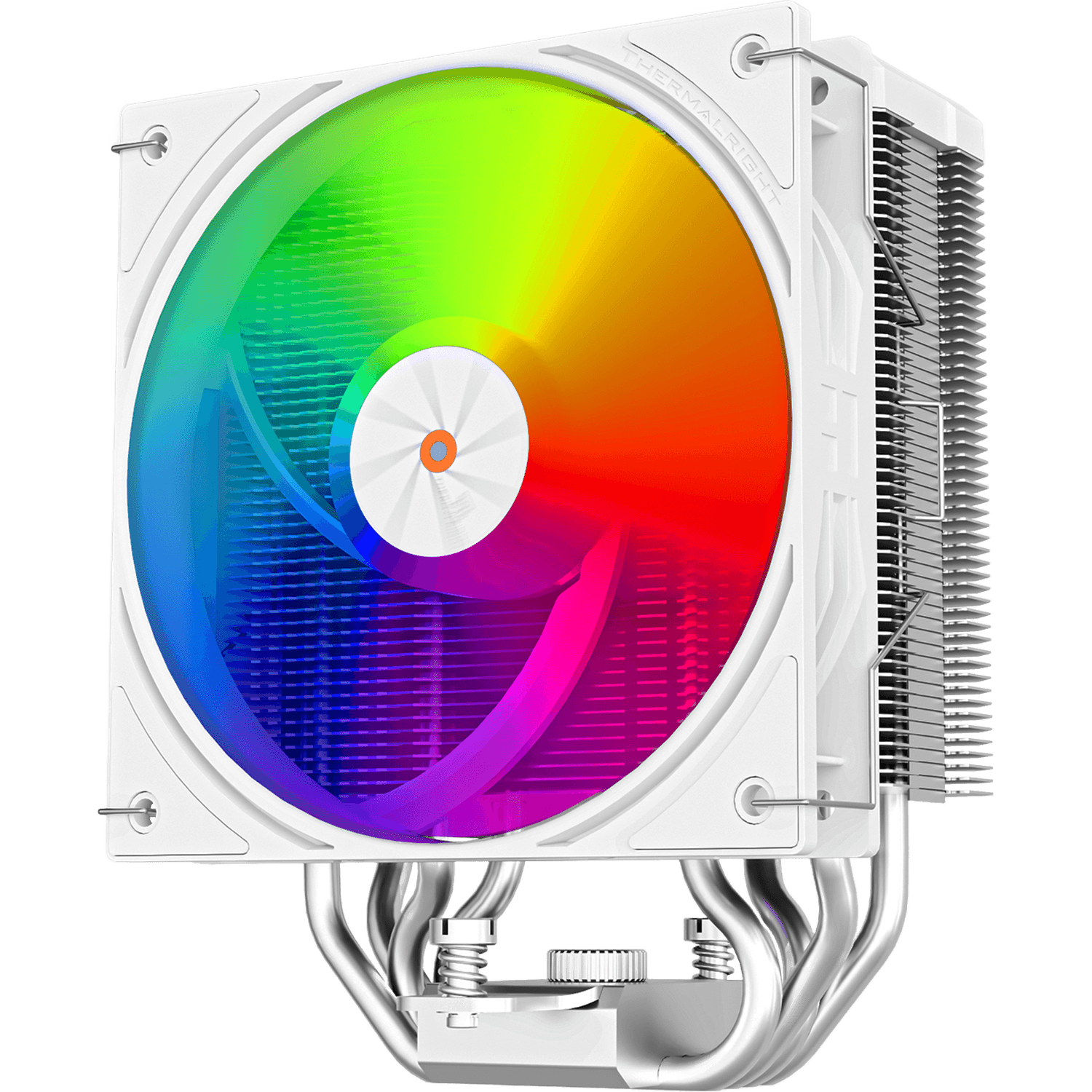 Кулер для процессора/ CPU Cooler Thermalright Assassin X 120 R Digital ARGB White (4-pin PWM, 151mm, Al/Cu, 4x6mm, ARGB, 1x120mm, 70.84CFM, 29.8dBA, 2000RPM, S: 1851/1700/1200/115X, AM5/AM4, white)