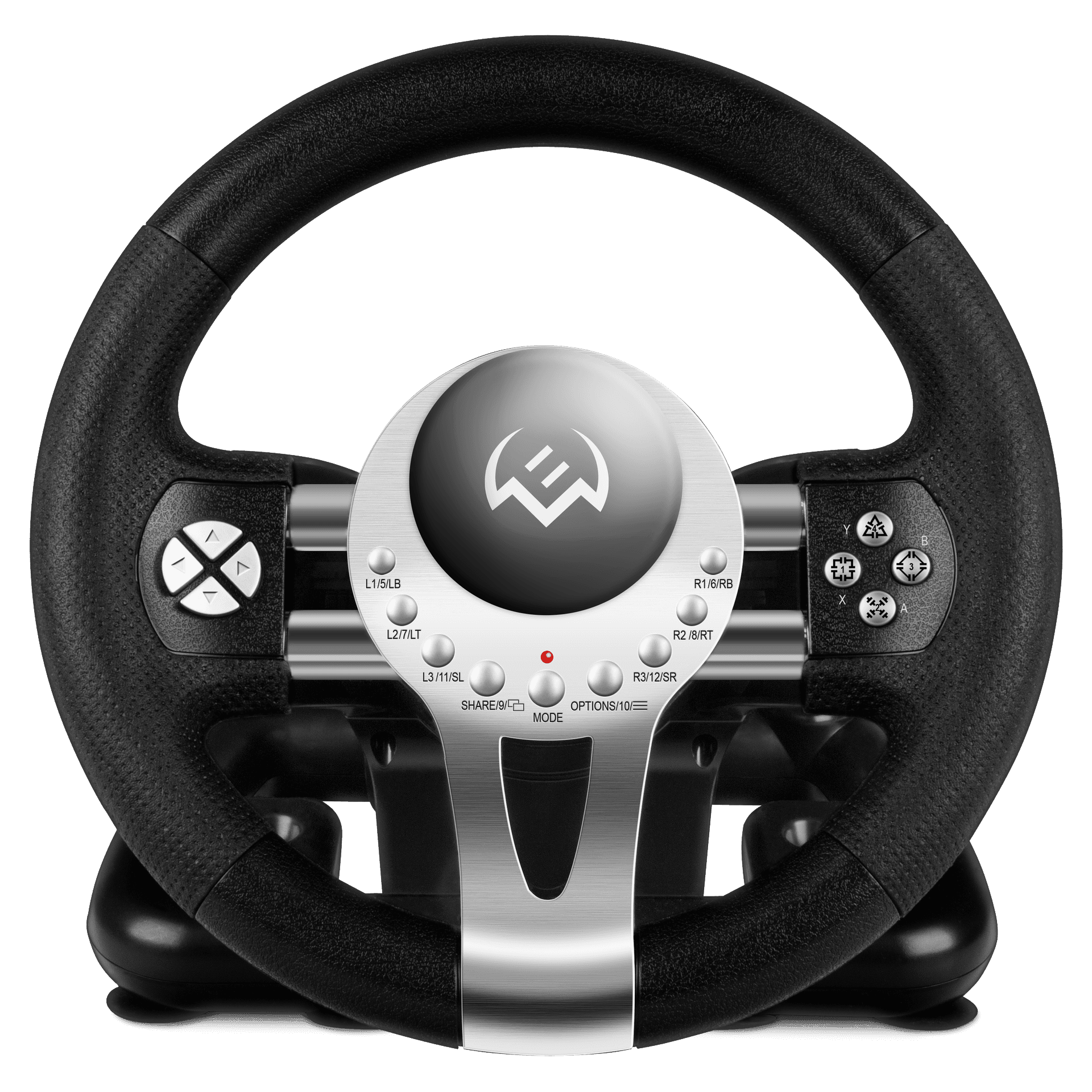 Руль SVEN GC-W800 (педали, вибро, скоба, D-pad, 12 кл, PC/PS3/PS4/XBOXONE/Xinput)