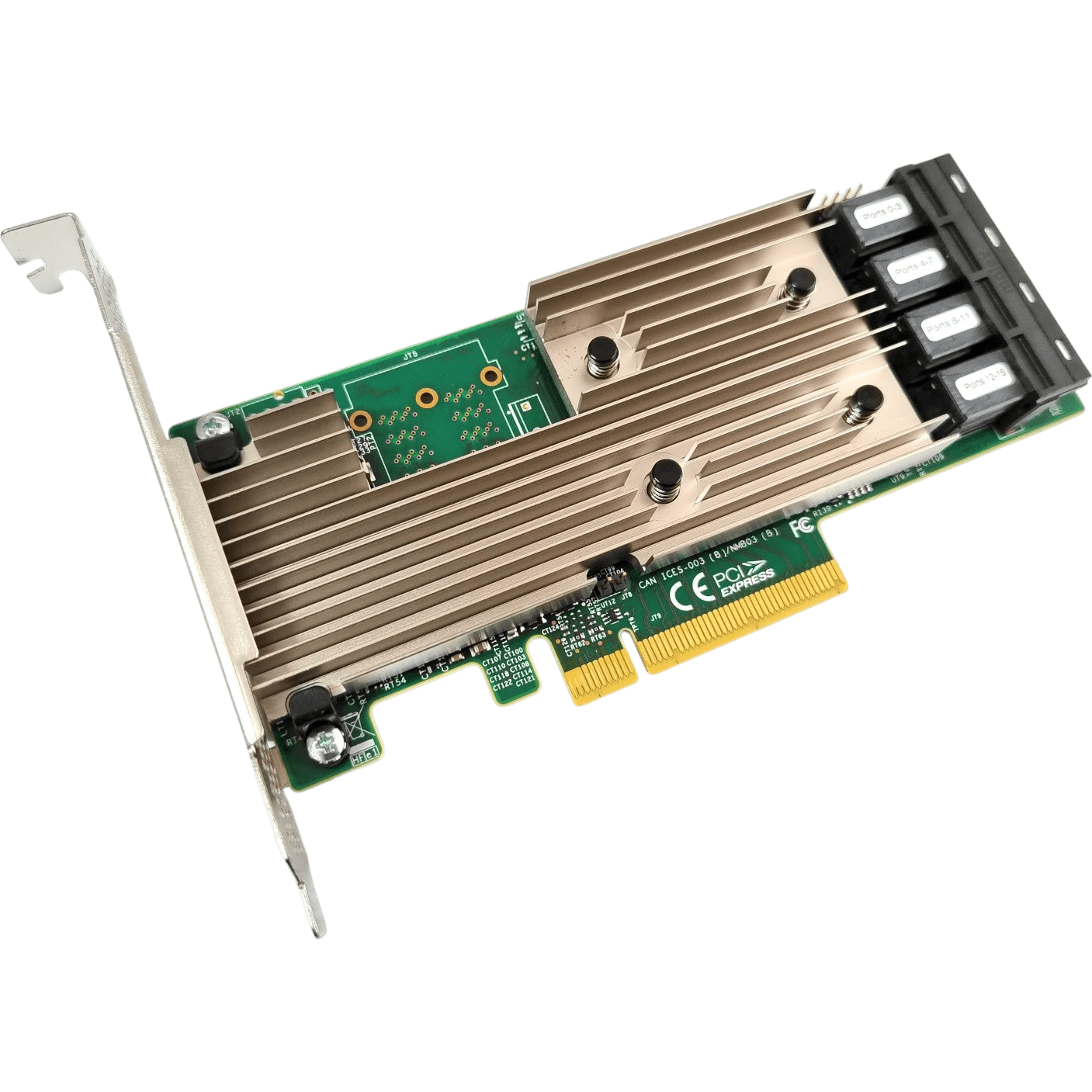 HBA адаптер Broadcom 9305-16i SGL PCIe 3.0 x8 LP, SAS/SATA 12G HBA, 16port (4*int SFF8643)/ LSI MegaRAID 9305-16i SGL PCIe 3.0 x8 LP, SAS/SATA 12G HBA, 16port (4*int SFF8643)