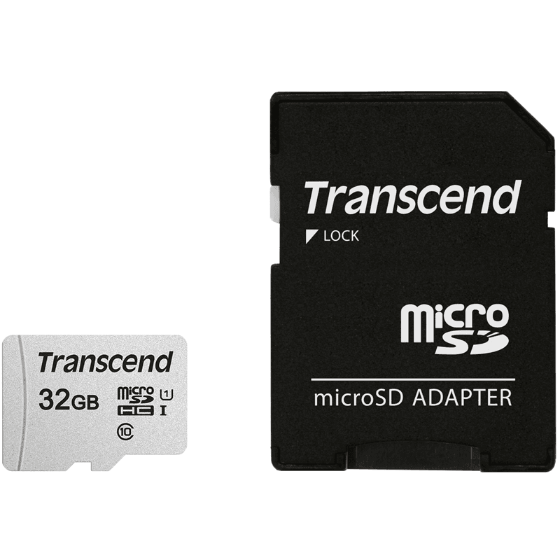 Карта памяти/ Transcend 32GB microSDHC Class 10 UHS-I U1 R95, W45MB/s with SD adapter