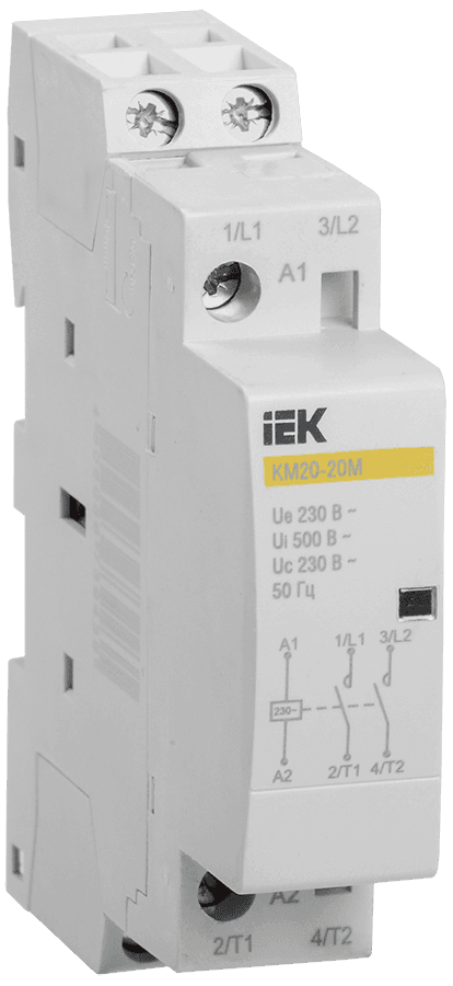 Контактор модульный КМ20-20М AC IEK