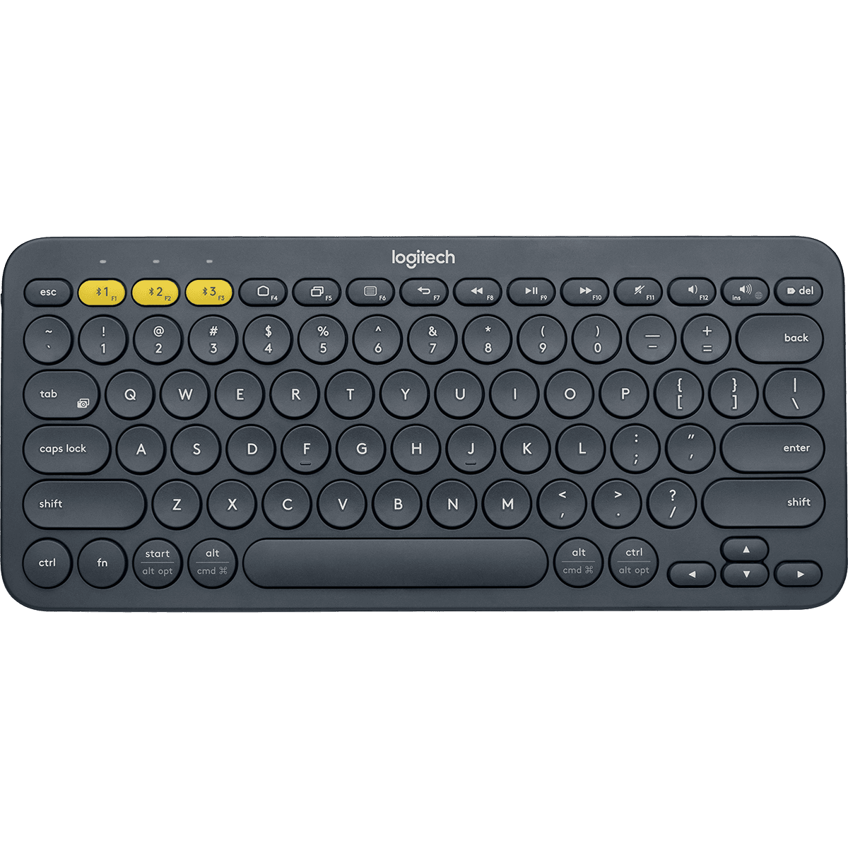 Клавиатура/ Logitech Keyboard K380 Dark Grey Wireless Bluetooth RTL, Multi-Device