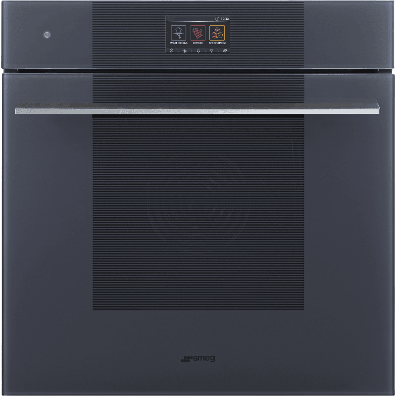 Встраиваемый духовой шкаф SMEG/ Встраиваемый духовой шкаф SMEG, 60 см, Linea, пар, 20 функций приготовления, 150 автоматических программ, 10 персональных рецептов, сенсорное управление, 5 уровней приготовления, TFT-дисплей, полезный объем 68 л, галогенная подсветка, энергоэффективность А++, цвет Neptune Grey
