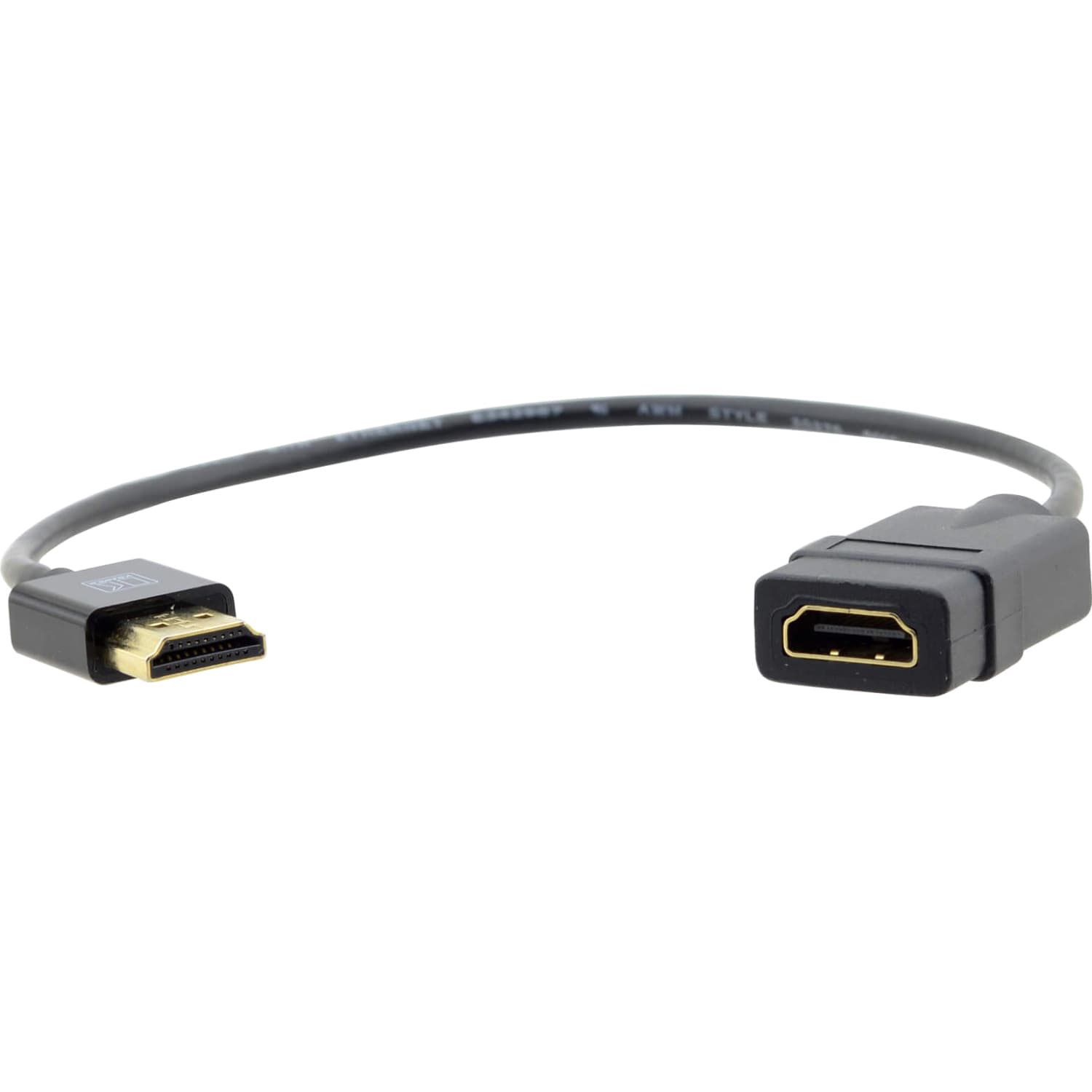 Переходной Кабель HDMI-HDMI (Вилка - Розетка), 0,3 м/ Ultra–Slim High–Speed HDMI Flexible Adapter Cable with Ethernet 0.3m