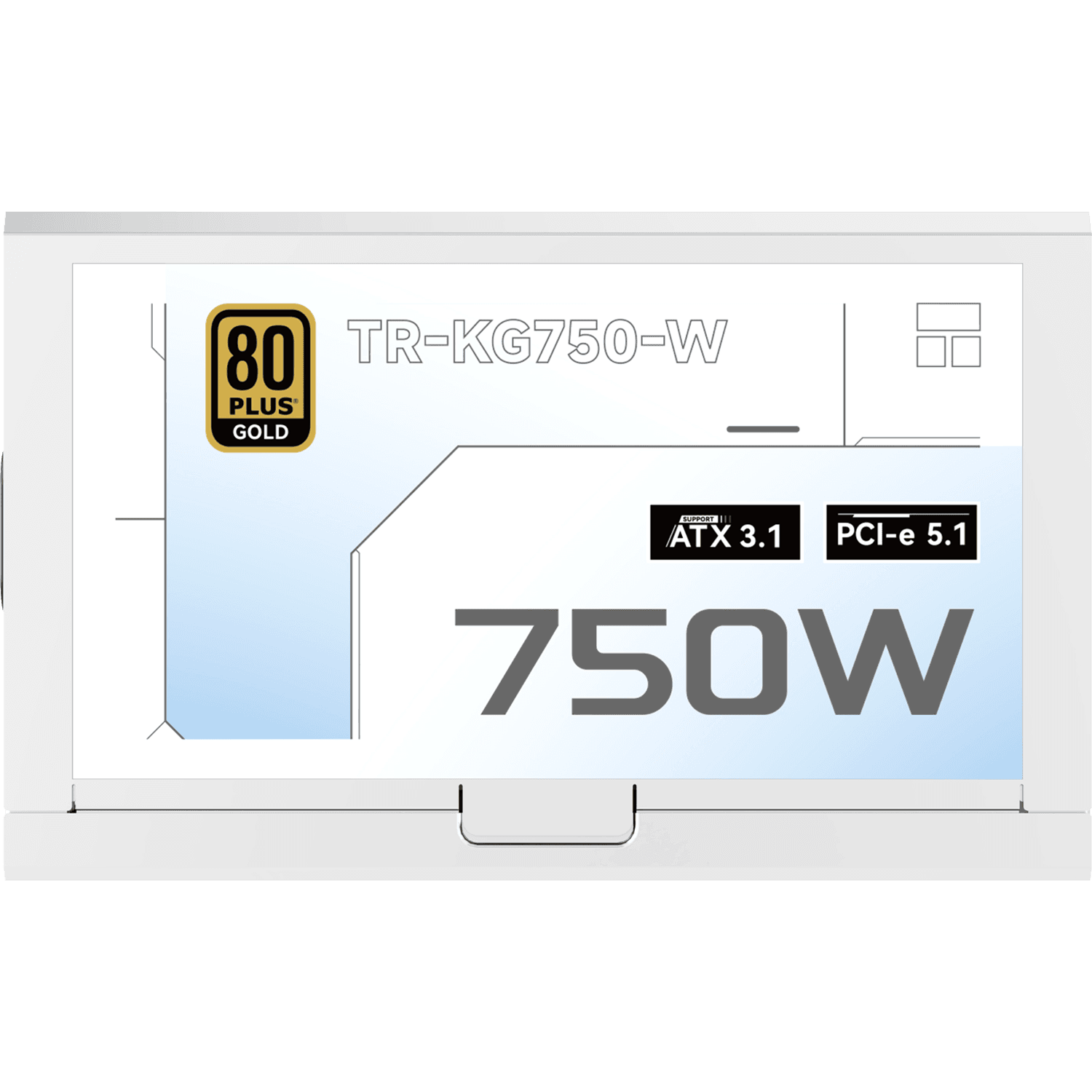 Блок питания 750W/ Power Supply Thermalright, 750W 80+ Gold (ATX, 3.1, PCIe 5.1, Full modular, 1x24(20+4)pin, 2xCPU 8(4+4)pin, 2xPCIe*2 8(6+2)pin, 1x12V-2x6, 8xSATA3, 3xMOLEX4pin, Active, 120x120mm, 150x140x86mm, APFC, OVP, UVP, SCP, OCP, OTP, OPP, white)