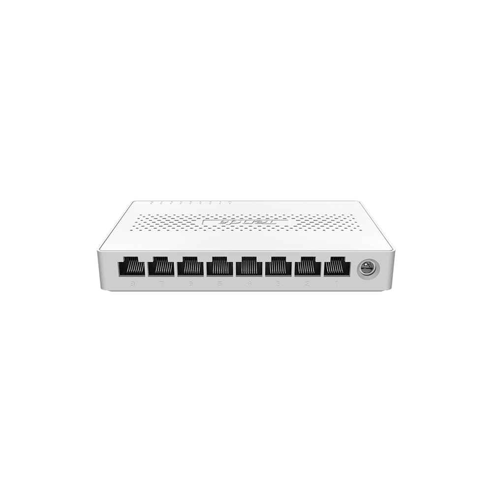 Коммутатор/ Коммутатор неуправляемый Tenda SM108, 8 портов, 8x2,5Gbит/с, настольный, пластиковый корпус