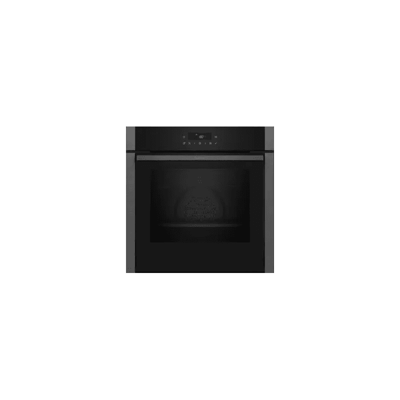 Встраиваемый духовой шкаф NEFF/ Встраиваемый духовой шкаф NEFF, 60 см, объем 71 л, 10 автоматических программ, 7 функций нагрева, 30-275 градусов, дверца Slide&Hide, сенсорное управление, LED дисплей, Circo Therm, Air Fry, пиролитическая очистка с Easy Clean, блокировка от детей, автоматическое отключение, энергоэффективность А+, цвет графитово-серый
