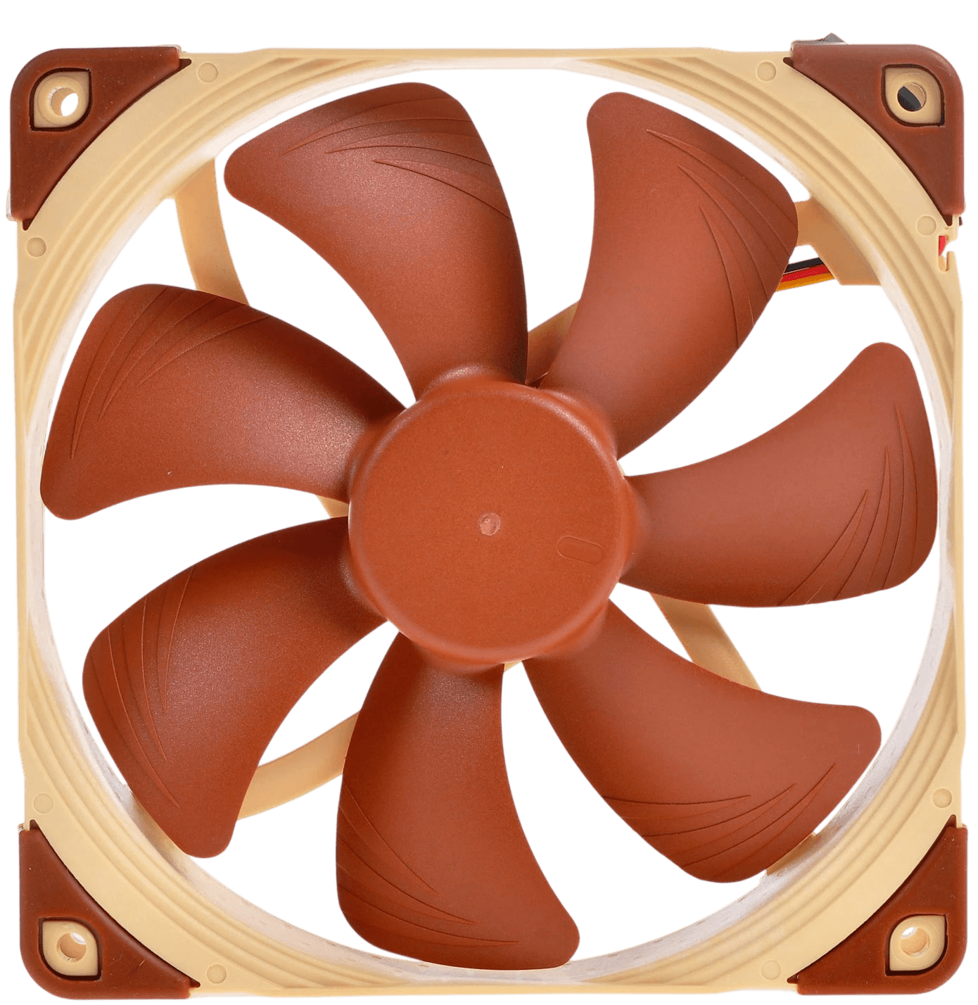 Кулер для корпуса/ Case Cooler Noctua NF-A14 FLX (140x140x25mm, 3-pin, 67.98FM, 19.2dBA, 1200RPM, Beige/Brown)