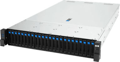 Серверная платформа/ ASUS RS720-E12-RS24G, 2U, 2x LGA4710, 32x DDR5, 24x 2.5 NVME (or 8NVME+16 SATA*/SAS*), 2 x M.2 Gen5 x2 (2280/2260)(VROC required for RAID), 6 x PCIe x8 or 3x PCIe x16 + 2 x PCIe x16 + 2 x OCP3.0, 1 x Management Port, 1+1 3200W