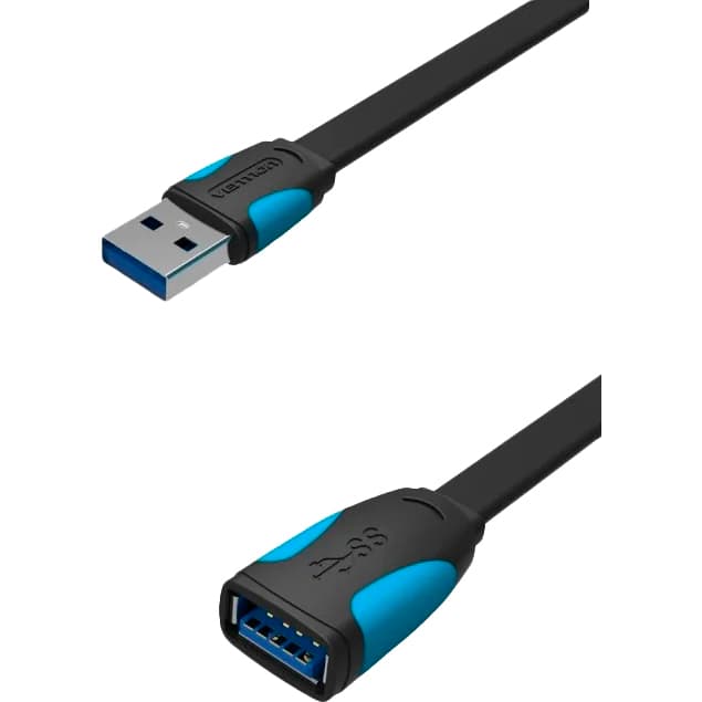 Кабель-удлинитель Vention USB 3.0 AM/AF - 0.5м плоский