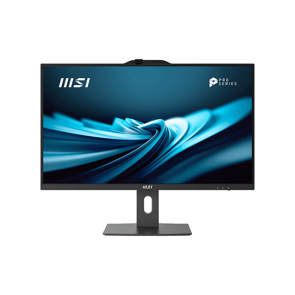 Моноблок MSI Pro AP272P 14M AiO 27" FHD(1920x1080)IPS AG Non-touch, Core i7-14700 (2.1GHz), 16Gb DDR5(2x8Gb), 512Gb SSD M.2, Intel UHD, WiFi, BT, camera, WirelessKB&mouse Eng/Rus,noOS,1y war-ty, черный (9S6-AF8321-800)