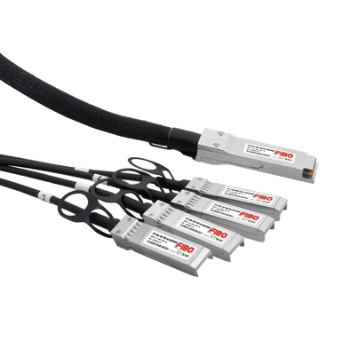 Кабель/ FIBO FT-Q100-4S25-DAC3m QSFP28 100G x 4SFP28 25G DAC модуль, медный кабель, 3 метра