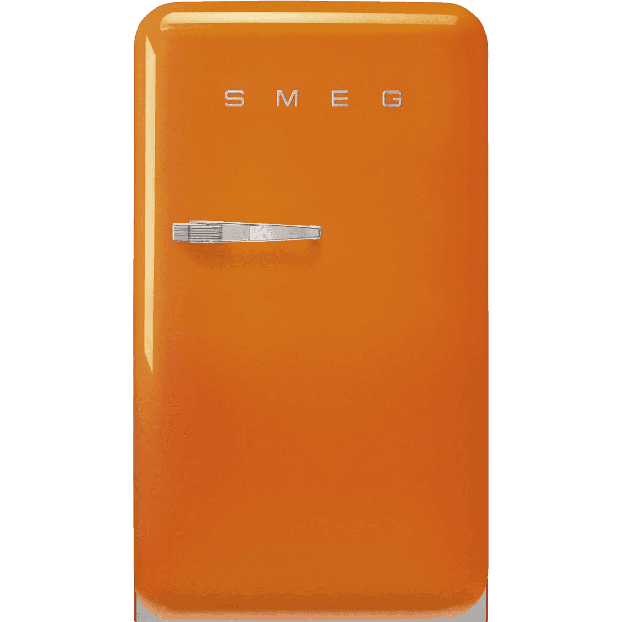 Холодильник SMEG/ Холодильник SMEG, отдельностоящий, стиль 50-х, однокамерный, внутренняя морозильная камера, объем 122 л, стандартный компрессор, энергоэффективность D, цвет оранжевый