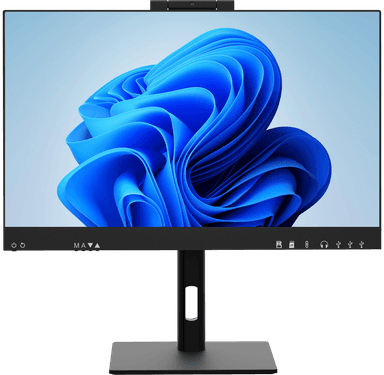 Моноблок/ HIPER W18 23.8"(1920x1080 (матовый) IPS)/Intel Core i5 14400(2.5Ghz)/16384Mb/512PCISSDGb/noDVD/BT/WiFi/war 1y/6.45kg/черный/Win11Pro + Cam 5.0 SD/Беспроводные МК/WiFi6