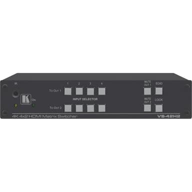 Матричный коммутатор 4х2 HDMI 4K/60 (4:4:4) с HDCP 1.4/2.2, HDR и EDID/ 4x2 4K HDR HDMI HDCP 2.2 Matrix Switcher